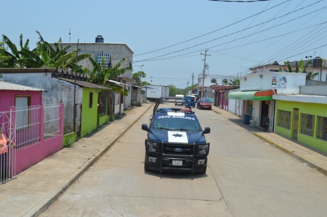 Realizan recorridos para prevenir  delitos en zona chontal de Centro