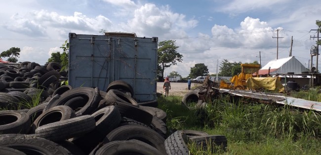 Para combatir el dengue retiran llantas viejas