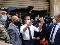 Llegó Macron a Beirut