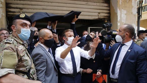 Llegó Macron a Beirut