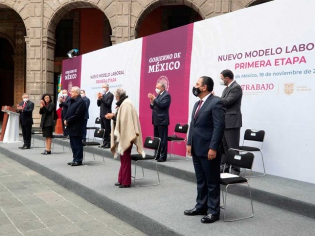 Presenta AMLO Nuevo  Modelo de Justicia Laboral