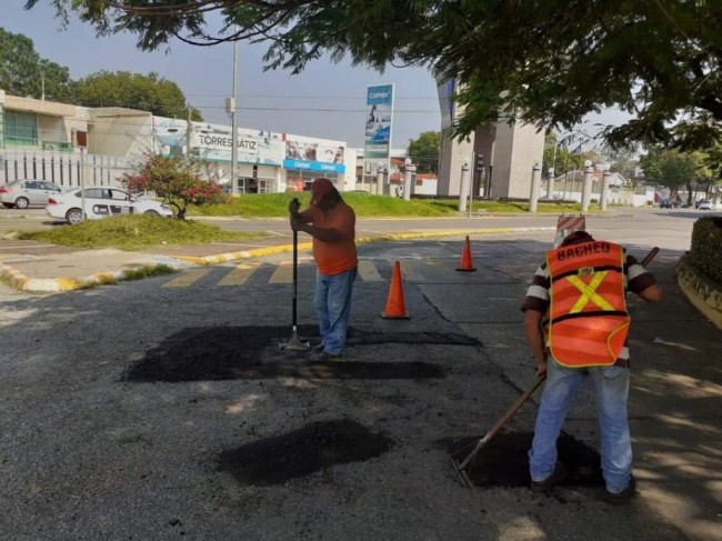 Un 25% del personal del área de bacheo no están trabajando por vivir en zonas inundadas y otros por resguardo por COVID