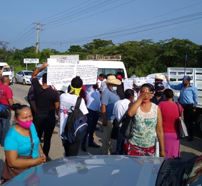 Protesta pacífica de labriegos