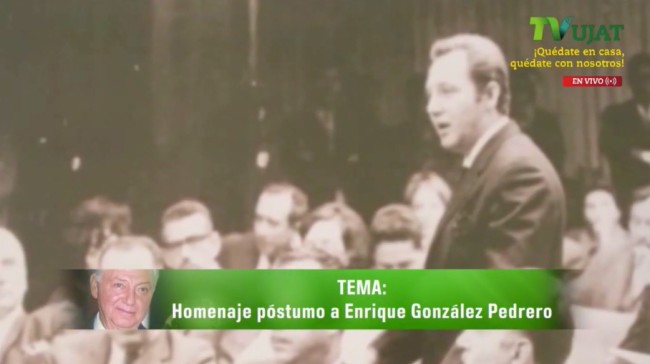 Recuerdan el legado del exgobernador González Pedrero en el canal de la UJAT