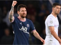Lionel Messi anota su primer gol