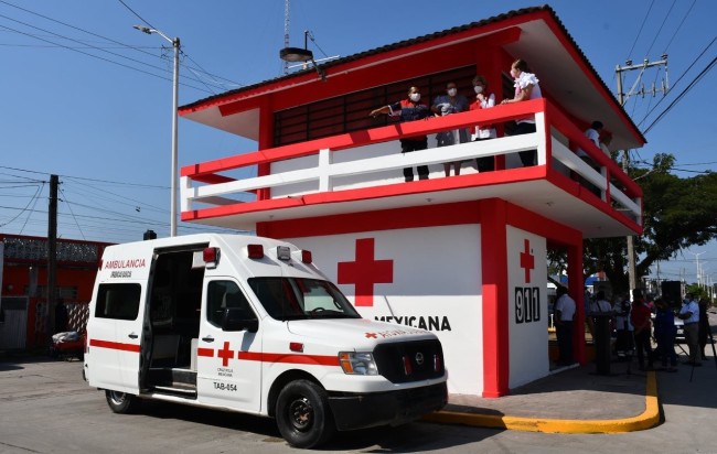 Reabren Base de la  Cruz Roja en Jalpa