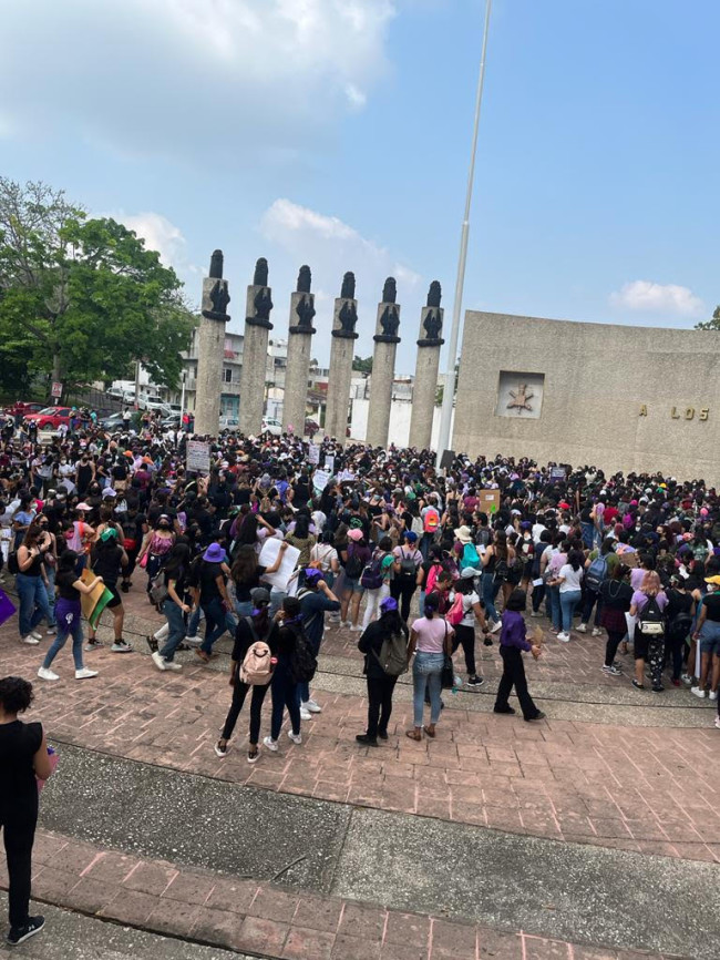 Saldo blanco en la marcha de las mujeres