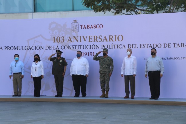 Conmemoran el 103 aniversario de la Promulgación de la Constitución Política