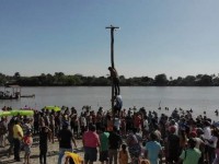 Convivencia en el playón de Jonuta