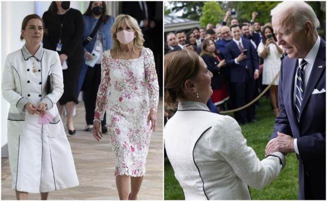 Biden festeja el 5 de Mayo con esposa de AMLO, en la Casa Blanca