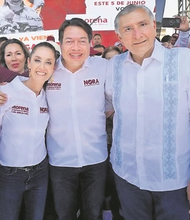 Sheinbaum y Adán van juntos a Aguascalientes