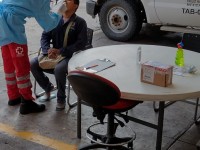 Instala la Cruz Roja Tabasco un módulo de diagnóstico de Covid