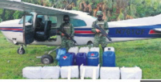 Decomisan 32 kilos de posible cocaina en Chiapas