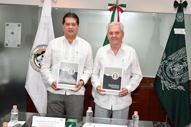 La UJAT firma convenio con el  Poder Judicial del Estado de Tabasco