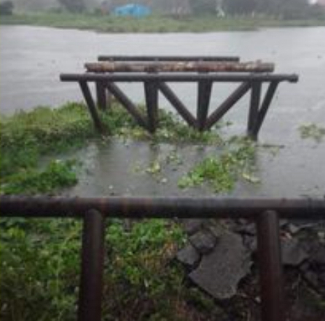 Cae puente El Naranjeño