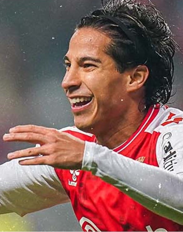 Diego Lainez marca el gol del triunfo del Sporting Braga