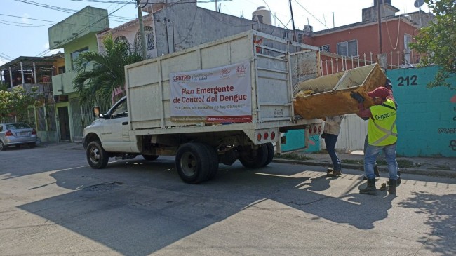 Avanza campaña de descacharrización