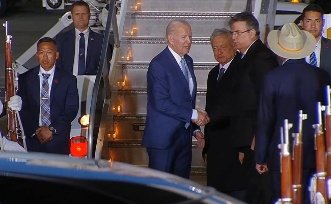 Joe Biden, presidente de EU, llega a México