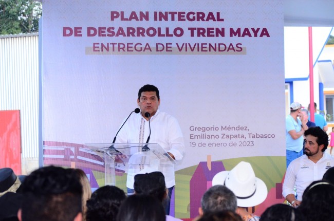 Entrega Javier May las  primeras 20 viviendas  en Zapata, Tabasco