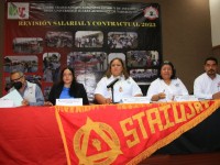 Realiza el STAIUJAT foro de solidaridad sobre salarios y contratos colectivos