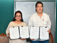 Firman dos convenio de colaboración la UJAT y CANADEM Tabasco