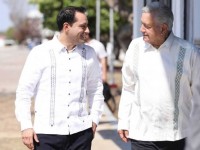 Supervisa AMLO avances del Tren Maya en Yucatán