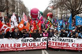 Protestan en Francia contra plan de reforma de pensiones