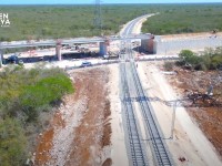 Tren Maya, 92 km de vía  fue terminada en tramo 3