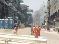 Explota una pipa en la Refinería Olmeca