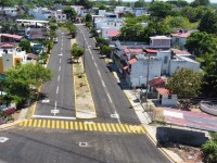 Inauguran obra de drenaje y pavimentación en Huapinol