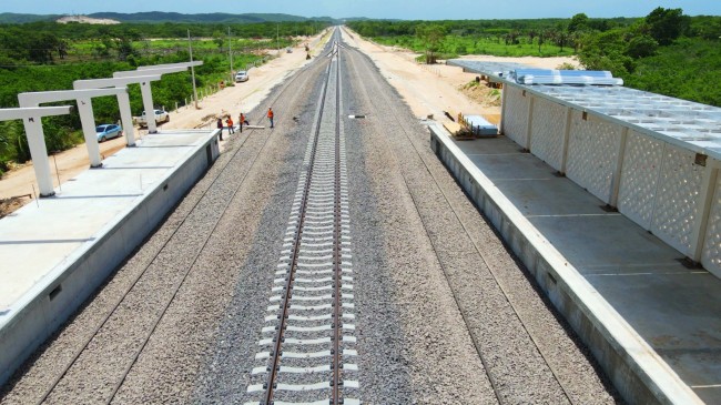 Tren Maya, 224 km de vía  terminada en tramo 2: Javier May