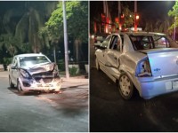 Tres lesionados dejó choque de dos autos