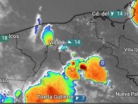 Sorprende la lluvia  y tormenta eléctrica