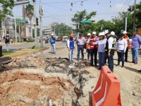 Supervisa Yolanda Osuna obras del acueducto Usumacinta