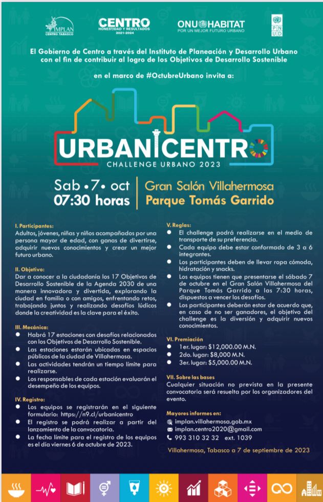 Convocan a los habitantes del Centro al Urbanicentro Challenge Urbano 2023