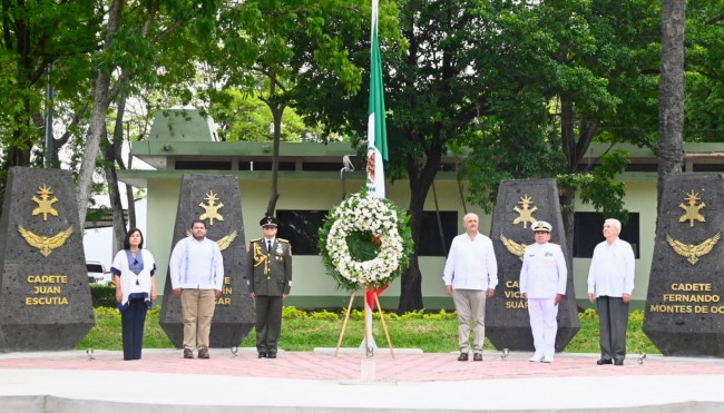 Celebran el 176 aniversario de la gesta  de los Niños Héroes de Chapultepec