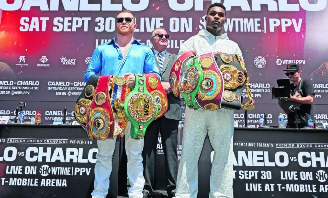 Canelo y Charlo  lucen poderosos