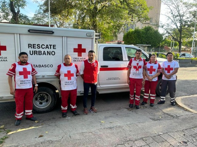 Envía Cruz Roja Tabasco voluntarios especialistas a Guerrero