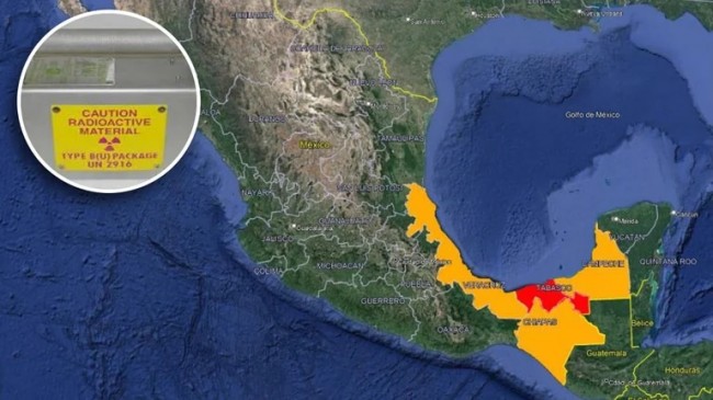 Emiten alerta en 4 estados por robo de fuente radiactiva