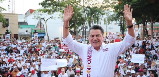 Oscar CaNtón confía en ganar  la encuesta final de Morena