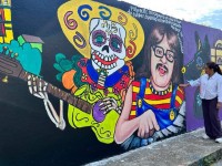 Murales en Panteón de Tecomajiaca