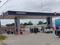 Malandros intentan  incendiar gasolinera