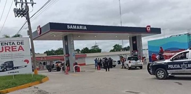 Malandros intentan  incendiar gasolinera