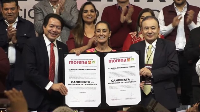 Sheinbaum, candidata presidencial por Morena