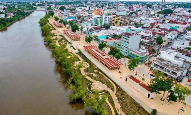 El malecón de Villahermosa es un atractivo turístico