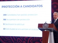 186 candidatos ya cuentan con protección: AMLO