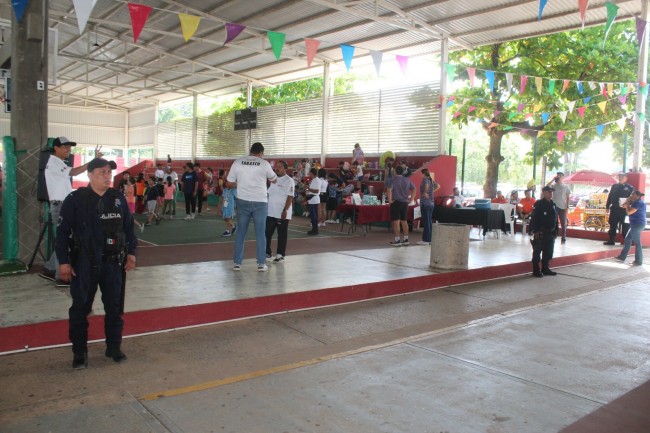 Brindan seguridad a  los participantes del evento “Curso Deportivo INJUDET 2024”