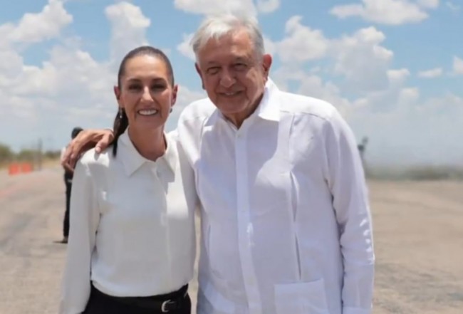 Sheinbaum y AMLO en gira por Tabasco