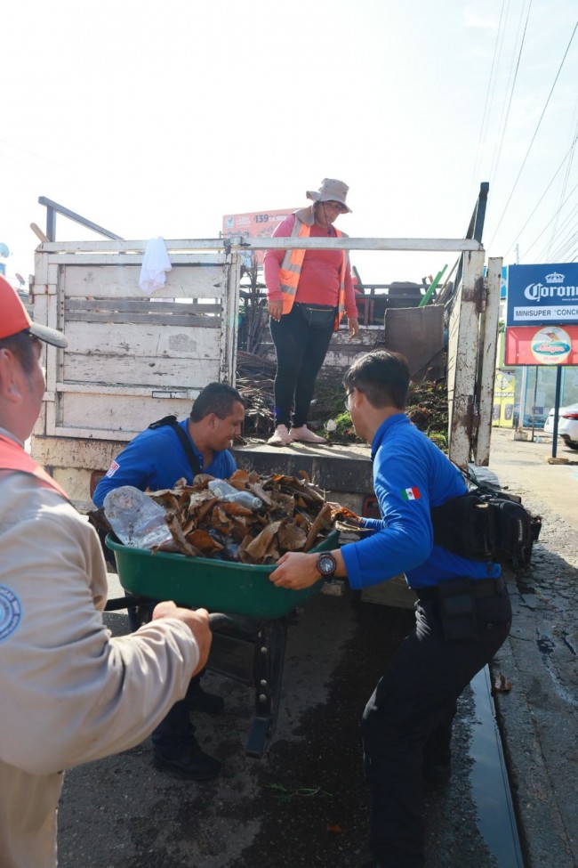 evantan más de 40 toneladas de basura