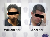 Caen dos sujetos por robo